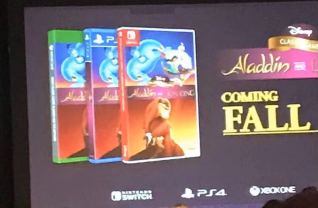 Imagem das capas dos novos jogos remasterizados de O Rei Leão e Aladdin (Imagem: GameXplain/YouTube)