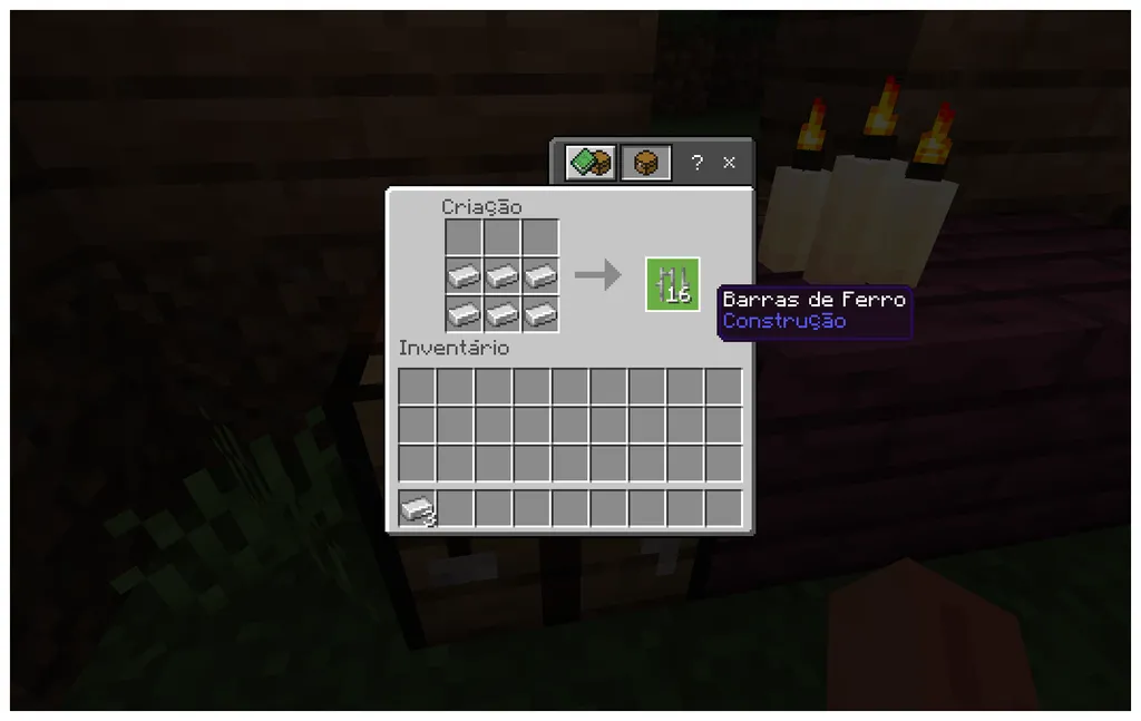 Como fazer ferro no Minecraft | Barras, grades e blocos