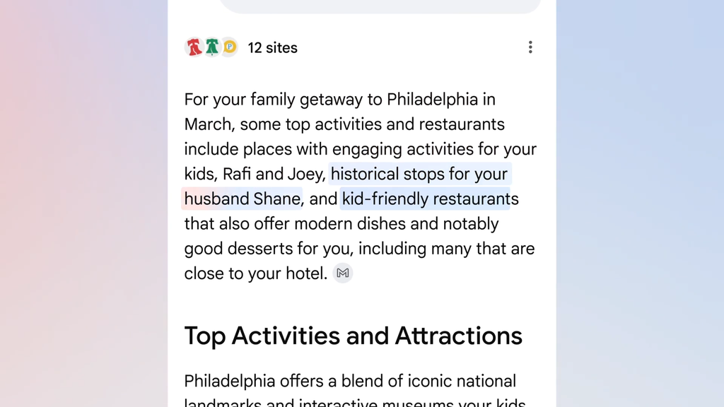 Inteligência Personalizada no Modo IA da Busca