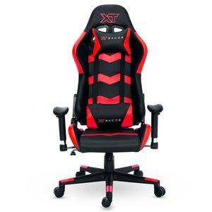 Cadeira Gamer XT Racer Speed Series, Até 120kg, Com Almofadas, Reclinável, Descanso de Braço 2D, Preto e Vermelho - XTS140