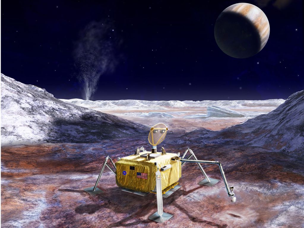 Ilustração da sonda Europa Clipper (Imagem: Reprodução/NASA)