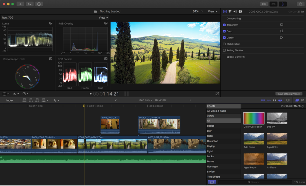 Editores de vídeos: o Final Cut Pro foi um dos programas que ajudou na populariação de ferramentas profissionais de edição de vídeos no PC (Imagem: Divulgação/Apple)