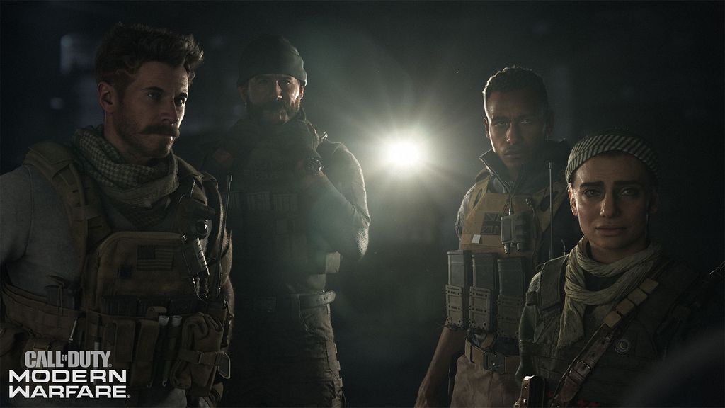 Militares americanos (à esquerda) se misturam a guerreiros curdos (à direita) no mais recente Call of Duty (Imagem: Activision)