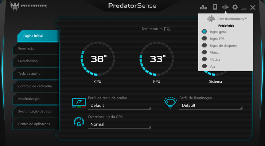 Acer PredatorSense