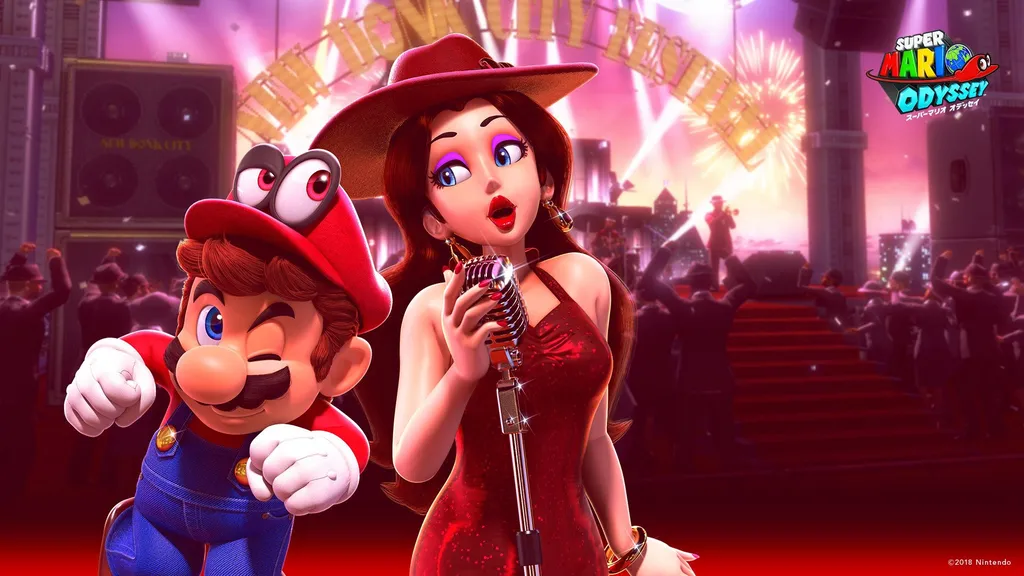 Pauline ganhou bastante destaque depois de Super Mario Odyssey e virou prefeita no filme (Imagem: Divulgação/Nintendo)