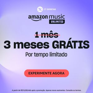 Amazon Prime Music Unlimited - 3 meses grátis!