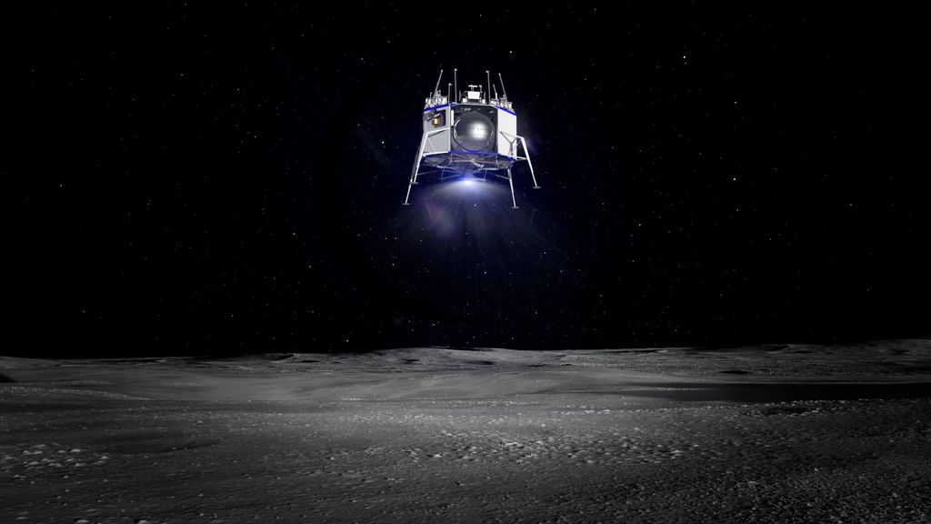 Conceito de módulo lunar desenvolvido pela empresa de Jeff Bezos (Imagem: Blue Origin)