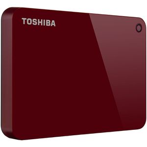 HD Externo Portátil Toshiba Canvio Advance 1TB Vermelho USB 3.0 - HDTC910XR3AA