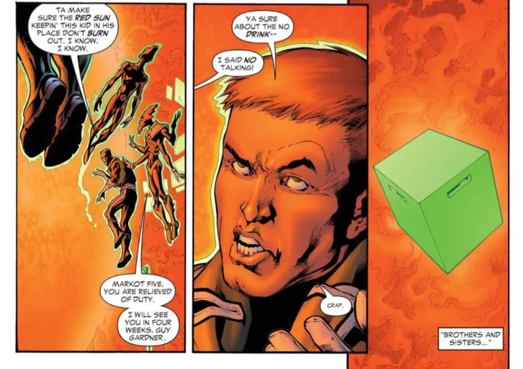 Devorador de Sóis se alimenta da energia liberada pelo Superboy-Prime e mostra como o Superman poderia ser contido (Imagem: Reprodução/DC Comics)