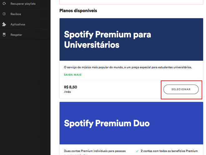 Meu plano Spotify Premium para Universitários mudo - The Spotify  Community