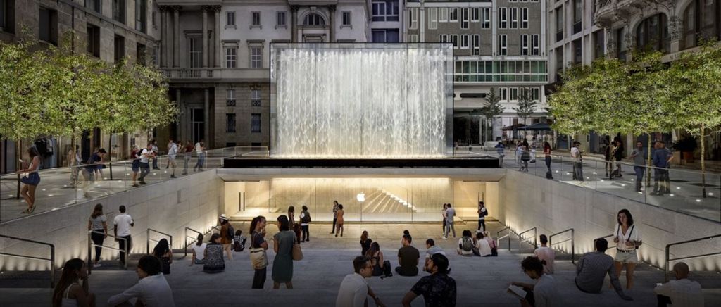 Piazza Liberty, na Itália, é o palco escolhido pela Apple para sediar o evento Music Live