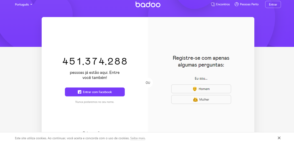 Badoo: Aplicativo está disponível em diversas plataformas e também na web (Captura de tela: Ariane Velasco)