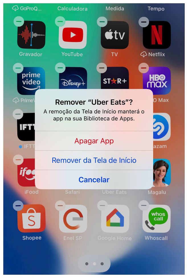 Apague aplicativos desnecessários instalados em seu iPhone (Captura de tela: Lucas Wetten)