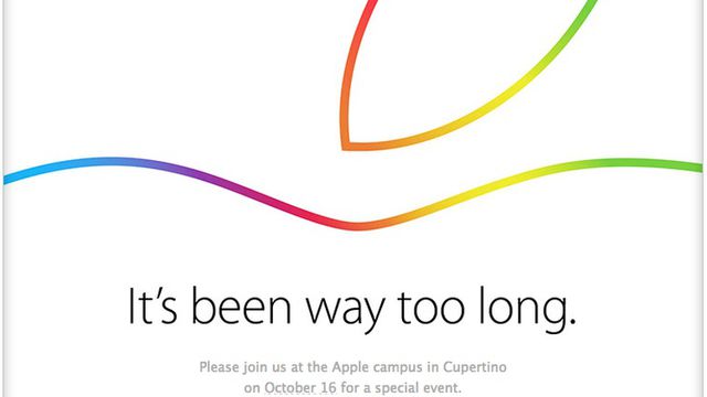 Apple anuncia novo evento em outubro. Seriam os novos iPads e Macs a caminho?