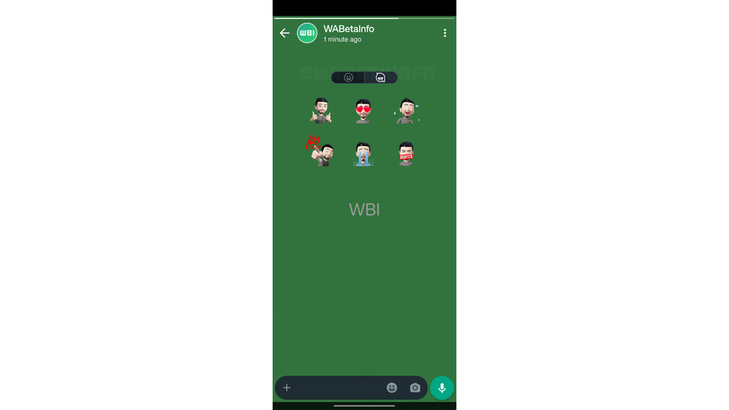 As respostas rápidas de status usando avatares 3D estão em desenvolvimento no WhatsApp Beta (Imagem: Reprodução/WABetaInfo)