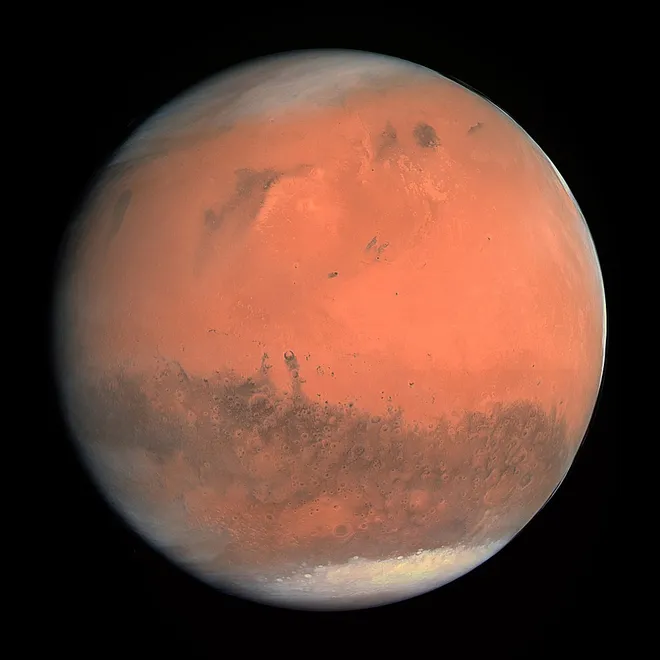 Minerais e vidros onde o RNA pode surgi também podem ser encontrados em Marte (Imagem: Reprodução/ESA & MPS for OSIRIS Team)