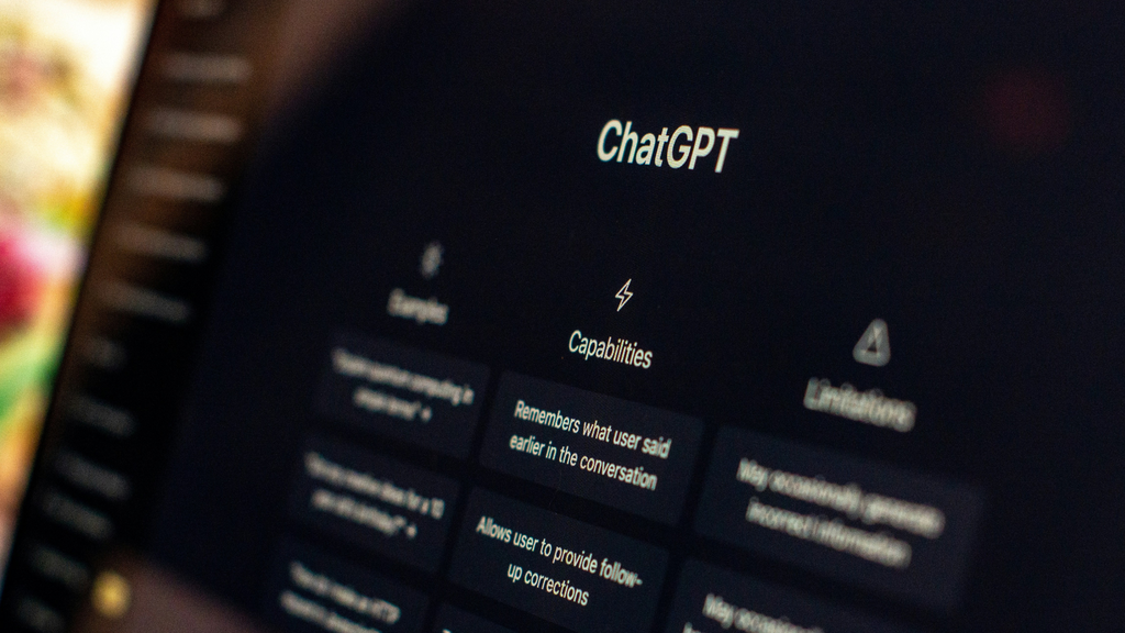 Tela inicial do chat do ChatGPT
