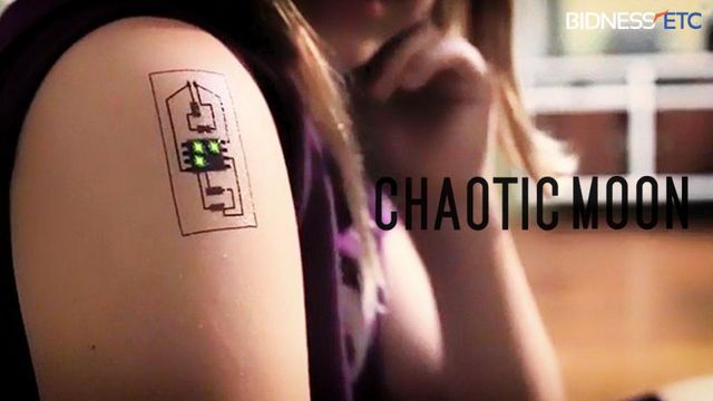Tatuagens com circuito eletrônico podem ajudar a medir seus níveis de saúde