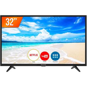 R$ 739 - Smart TV LED 32” Panasonic Media Player 2 HDMI 2 USB TC-32FS500B [FRETE GRÁTIS]