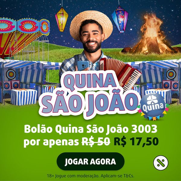 Quina São João tem prêmio estimado em R$ 220 MILHÕES | Aposte no bolão de 3003 jogos + Teimosinha com 65% OFF pela Lottoland