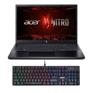 LEIA A DESCRIÇÃO | Notebook Gamer Acer Nitro V, Intel Core i7-13620H, RTX 4050, 16 GB RAM, 512 GB SSD, Tela IPS 144 Hz, Linux, ANV15-51-7037 + Teclado Gamer Acer Nitro TKL NKW202 LED RGB de brinde | CUPOM