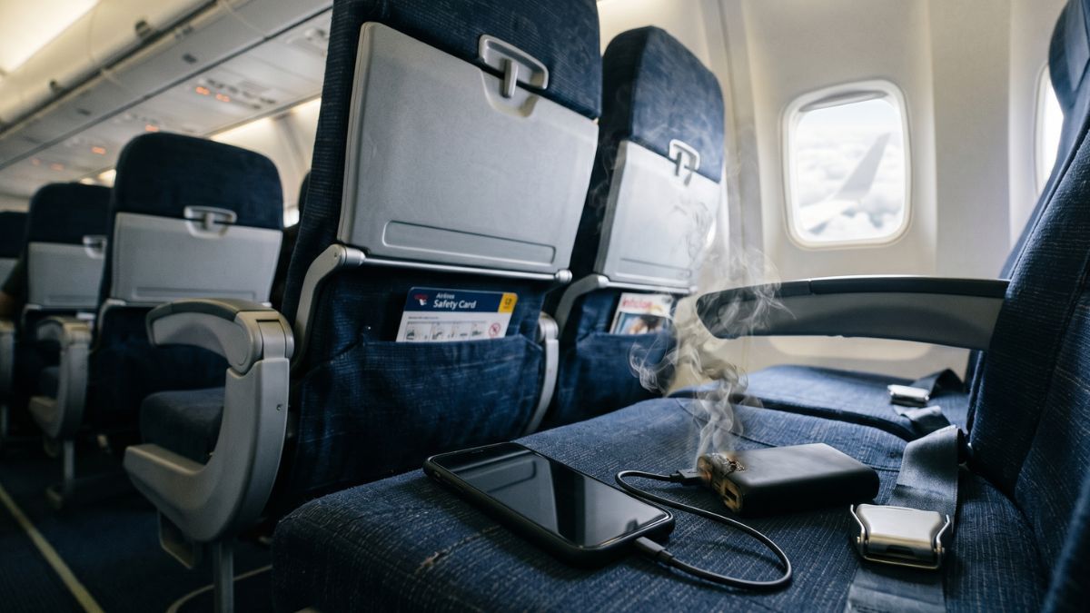 Power bank pega fogo durante voo e enche avião de fumaça nesta segunda (15)