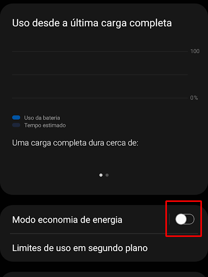 Ative o modo em seu celular Samsung (Imagem: André Magalhães/Captura de tela)