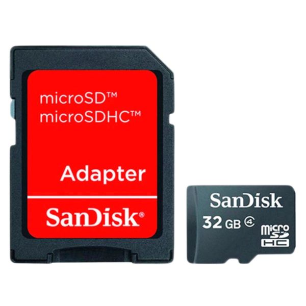 Cartão De Memória 32Gb Micro Sd + Adaptador SD