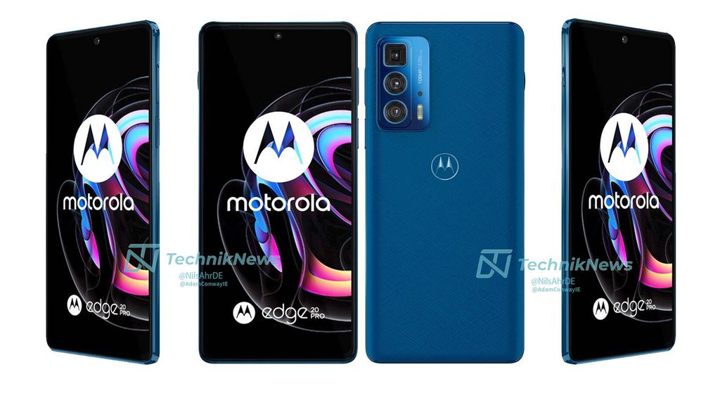 Motorola Edge 20 Pro com traseira em couro vegano (Imagem: Reprodução/TechnikNews)