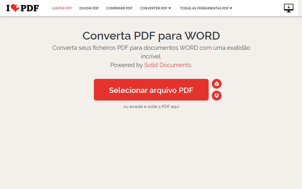 Selecione o arquivo em PDF que você quer converter para o Word (Captura de tela: Matheus Bigogno)