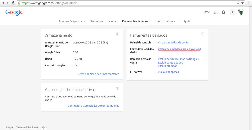 Contas Google Contas Google