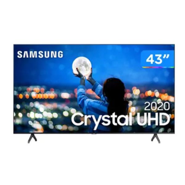Smart TV Crystal UHD 4K LED 43” Samsung - 43TU7000 Wi-Fi Bluetooth HDR 2 HDMI 1 USB - Magazine CanaltechbrSmart TV Crystal UHD 4K LED 43” Samsung - 43TU7000 Wi-Fi Bluetooth HDR 2 HDMI 1 USB