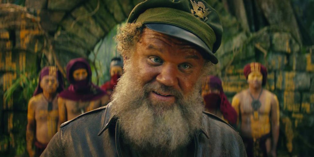 John C. Reilly como Hank Marlow em Kong: A Ilha da Caveira (Imagem: Reprodução/Warner Bros./Legendary Pictures)