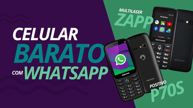 Celular BARATO com WhatsApp: Positivo P70s ou Multilaser ZAPP