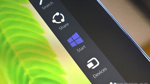 A Charm Bar reúne as principais opções do Windows 8 numa barra lateral do sistema