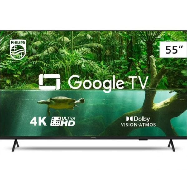 Smart TV Philips 55" LED 4K UHD Google TV 55PUG7408/78 | LEIA A DESCRIÇÃO - CASHBACK