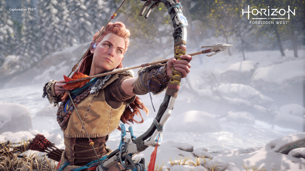 Aloy em imagem promocional de Horizon Forbidden West