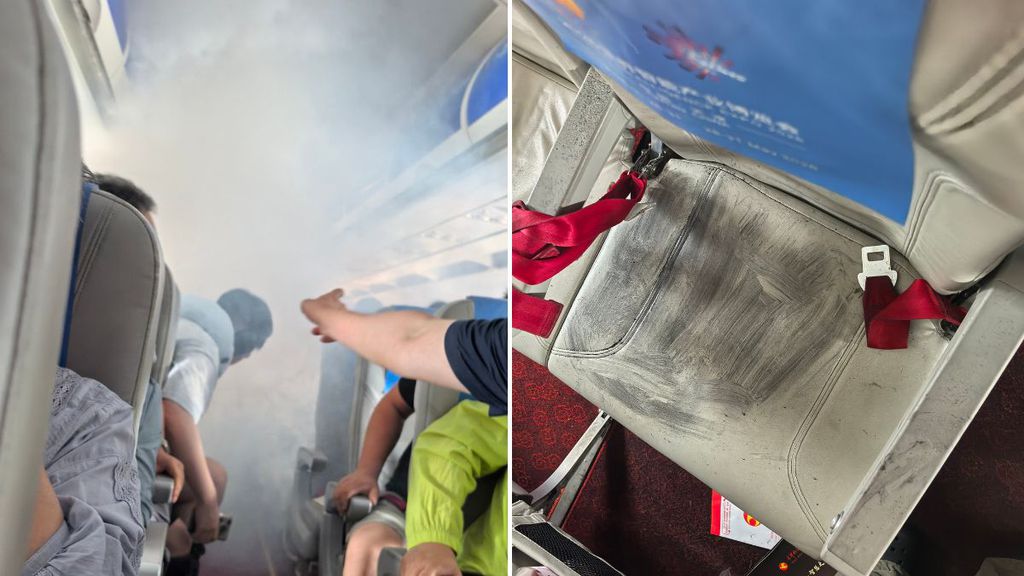 Power bank pegou fogo em avião