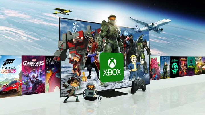 O serviço de streaming Xbox Cloud Gaming oferece boa parte do catálogo do Xbox Game Pass direto da nuvem (Imagem: Reprodução/Microsoft)