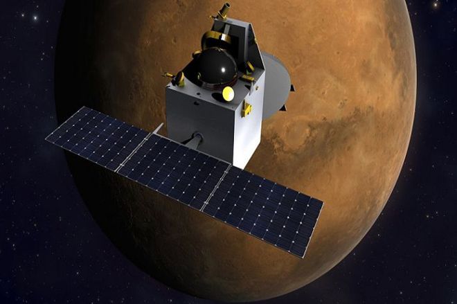 Conceito da sonda Mars Orbiter (Imagem: ISRO)