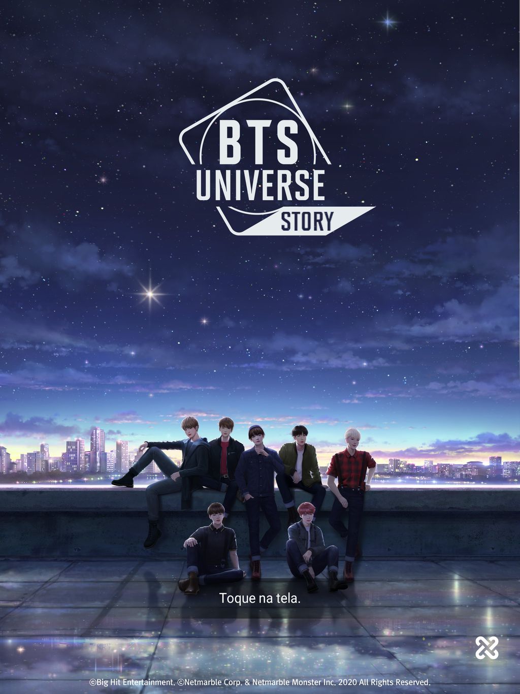 A história de BTS Universe Story tocará em aspectos mais densos que o título anterior (Imagem: Divulgação/Netmarble)