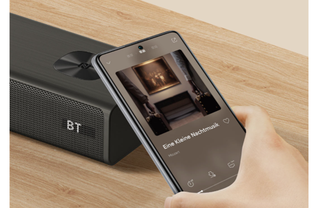 Xiaomi TV Speaker 3.1 tem suporte para reprodução de conteúdos via NFC (Imagem: Divulgação/Xiaomi)