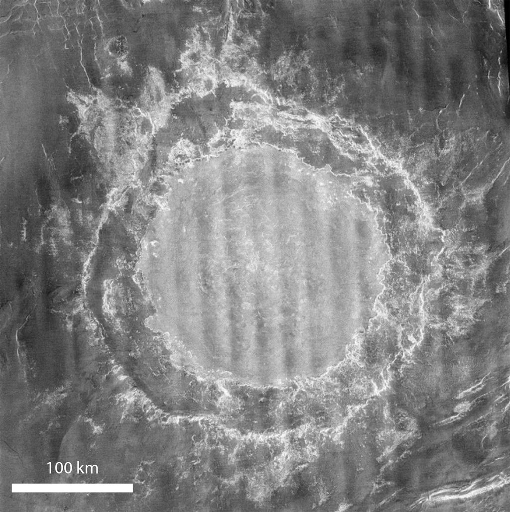 A cratera Mead (Imagem: Reprodução/NASA)