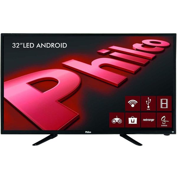 Smart TV Philco 32´ LED HD com Conversor Digital 2 HDMI 2 USB Wi-Fi Android - PH32B51DSGWA [BOLETO]