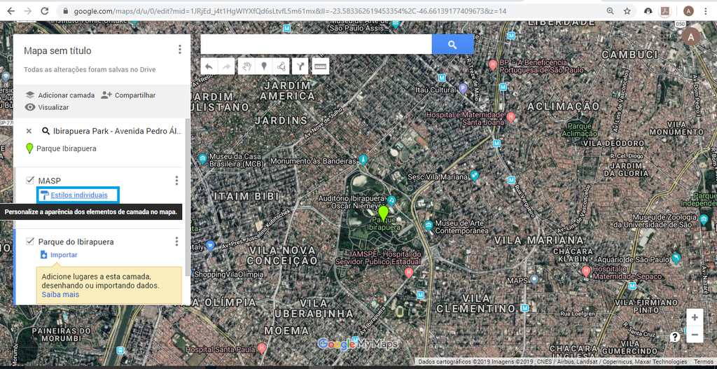 Como usar o My Maps / Captura de tela: Ariane Velasco