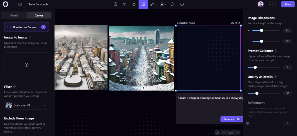O Playground AI é uma excelente opção para usuários novos (Imagem: Captura de tela/Fabrício Calixto/Canaltech)