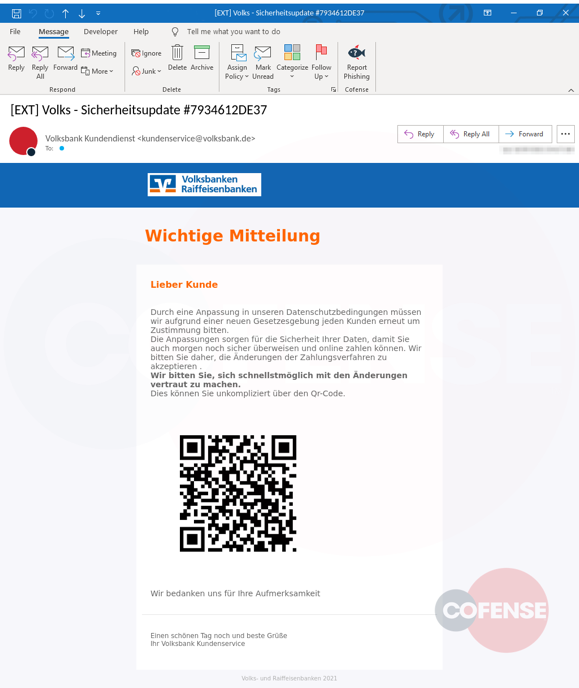 Ataques de phishing usam QR Codes para roubar credenciais bancárias da Alemanha