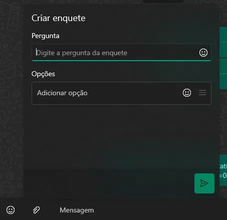 As enquetes do WhatsApp foram liberadas no app para Windows 11 (Imagem: Igor Almenara/Canaltech)
