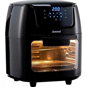 PIX | Fritadeira Sem Óleo Air Fryer Oven 12L Amvox Preto 1700W 110V
