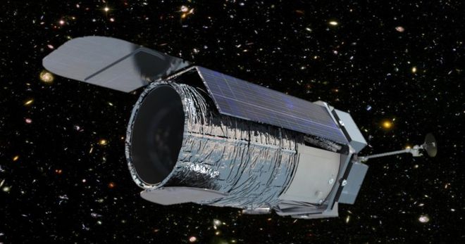 O telescópio espacial WFIRST, uma das grandes promessas da NASA na busca de novos exoplanetas (Imagem: NASA)